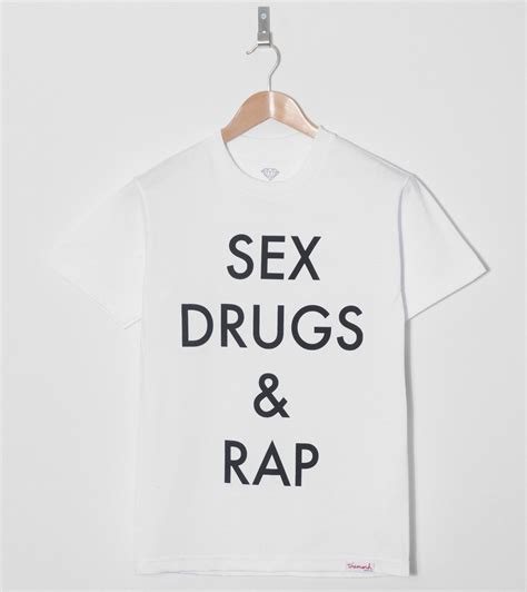 Diamond Supply Sex Drugs And Rap T Shirt Size