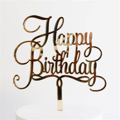 Happy Birthday Cake Topper Sandra Dillon Design