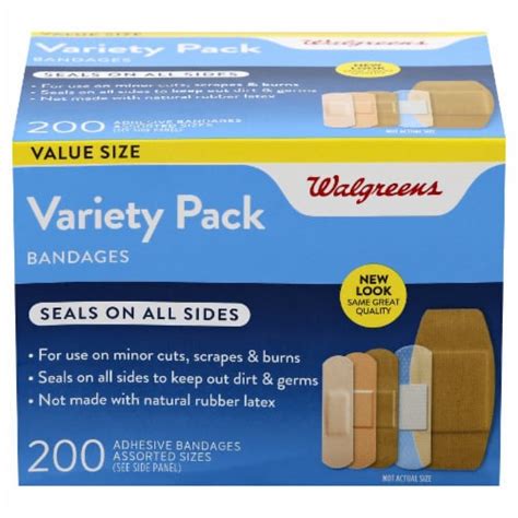 Walgreens Bandages Variety Pack 200 Ct Kroger