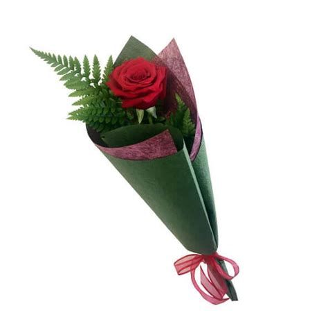 Single Rose Valentine Bouquet Online T And Flowers