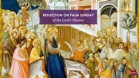Reflection On Palm Sunday Of The Lords Passion Catholic Apostolate