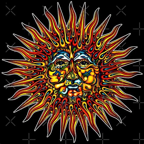 Psychedelic Sun By David Sanders Redbubble
