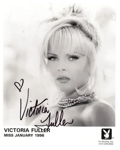 PLAYbabe PLAYMATE VICTORIA FULLER HAND SIGNED B W PHOTOGRAPH X WITH COA PicClick