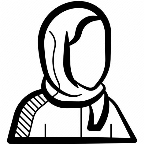 women islamic arabian arabian female hijab icon download on iconfinder