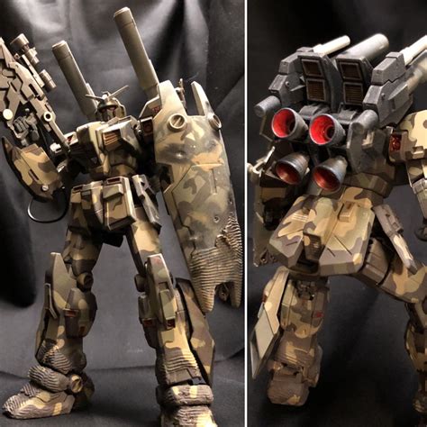 Hguc Rx 78 6 Mudrock Camo Ver Camo Gundam Artillery