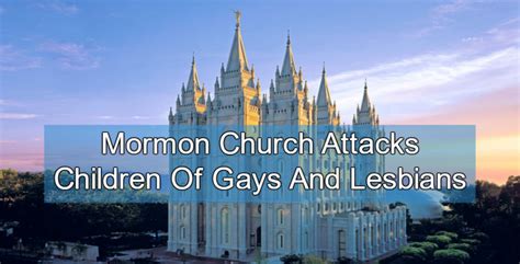 Mormon Church Clarifies Same Sex Policy They Still Hate Gays Michael Stone