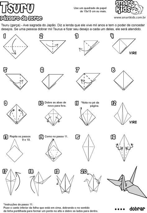 Montando Um Tsuru Em Origami Diagramas De Origami Como Fazer