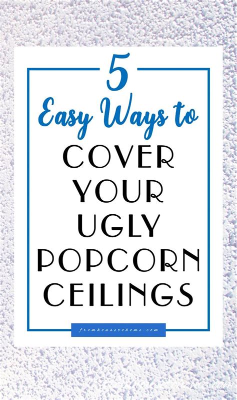 Today i will share all the options and why we chose to do it this way! How To Cover Popcorn Ceilings (5 easy ways) | Covering ...