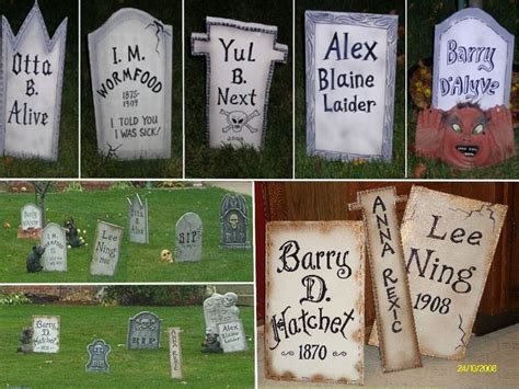 Halloween Tombstone Names Ideas
