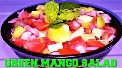 How To Make Ensaladang Mangga Filipino Green Mango Salad Raw Mango