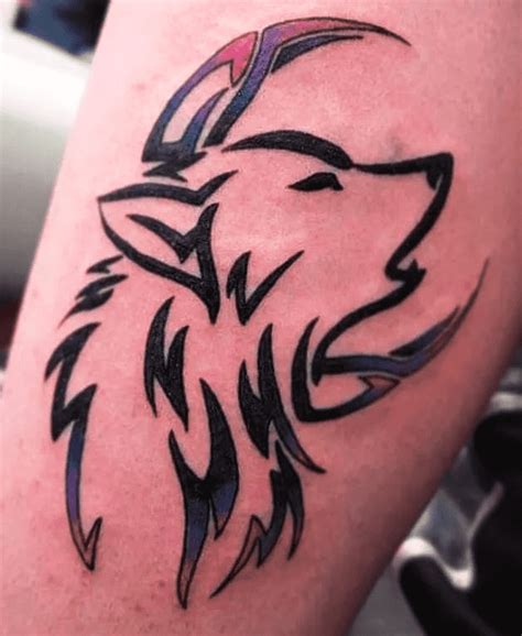 Tribal Wolf Tattoo Design Ideas Images