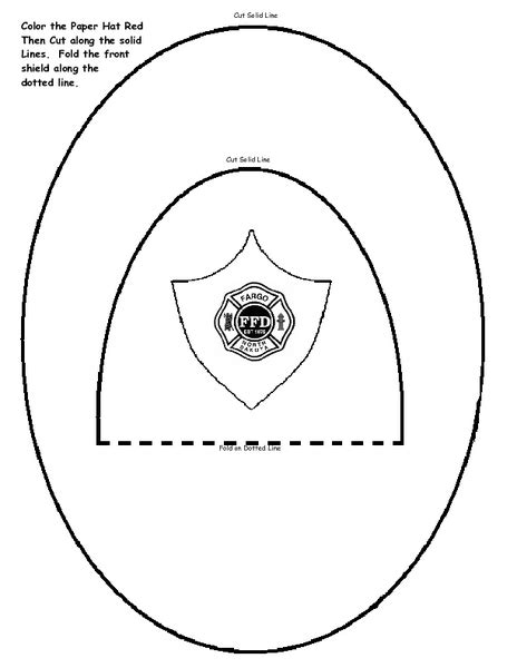 They will also create a fire escape plan, and learn how. Firefighter Hat Worksheet for Kindergarten - 1st Grade ...
