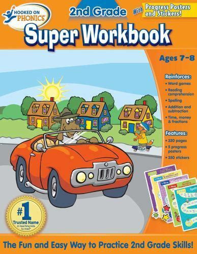 Hooked On Phonics 2nd Grade Super Workbook By Hooked Hooked On Phonics 2009 Trade Paperback