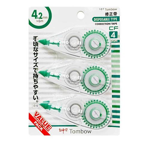 Tombow Mono Correction Tapes 4mm Pack Of 3 Ct Cf43p