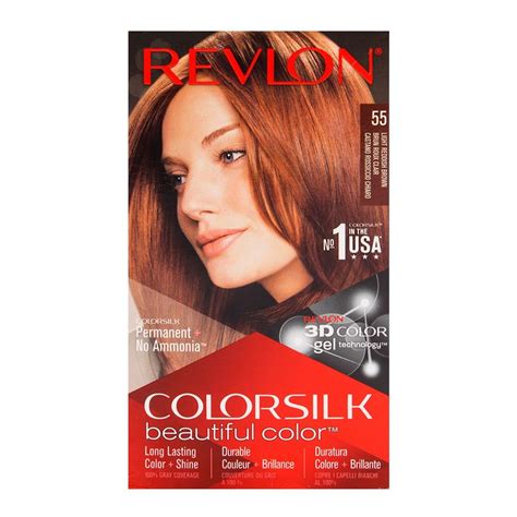 Buy Revlon Colorsilk Light Reddish Brown Hair Color 55 Online At