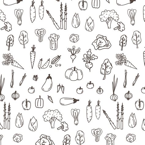 Set Of Hand Drawn Vegetables Doodles 627973 Vector Art At Vecteezy