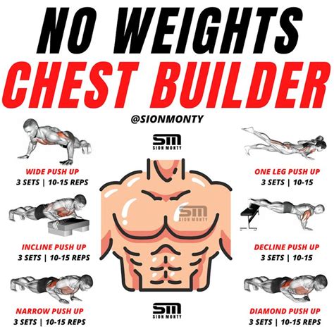 Home Chest Workout Chest Workout At Home Gym Workout Chart Abs And