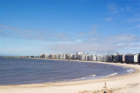 The Shore And Skyline Of Montevideo By Blowbackphoto