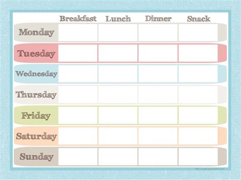 Breakfast can be a full english breakfast of corn flakes with milk and sugar, or bacon and eggs, toast and at midday everything is stopped for lunch. Menu Planner and Grocery List Printable Set - Juggling Act Mama