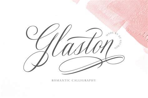 Free Glaston Calligraphy Font Ltheme