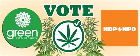 Election Canada Green Party And The Ndp Cannabis Digest
