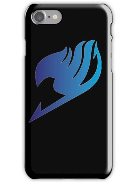 Fairy Tail Logo Blue And Black Iphone Cases And Skins By Doremi972