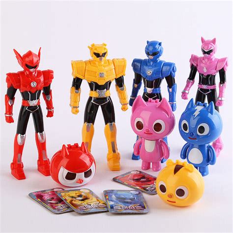 8pcs Miniforce Bolt Max Semi Lucy Action Figure Mini Force Toy Kids