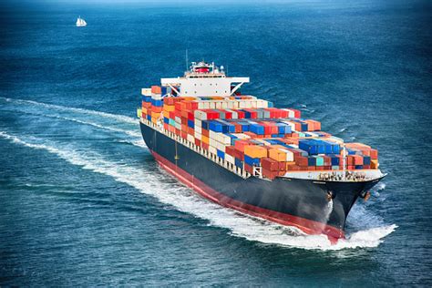 Generic Cargo Container Ship At Sea Stock Photo Download Image Now