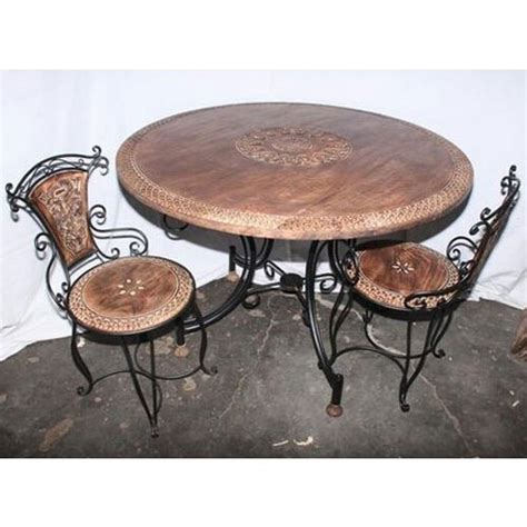 Complements your outdoor space with its classic design and warm teak wood surface. 30 X 30 Inch Round Teak Wood Dining Table Set at Rs 19000 ...