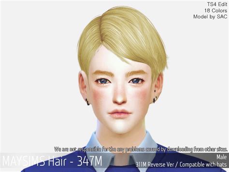 May Sims May347m Hair Retextured Sims 4 Hairs