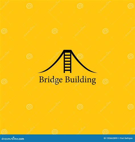 Bridge Building Logo Template Stock Illustration Illustration Of