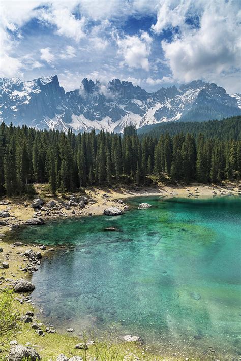 South Tyrol Beautiful Karersee Lake Photograph By Melanie Viola