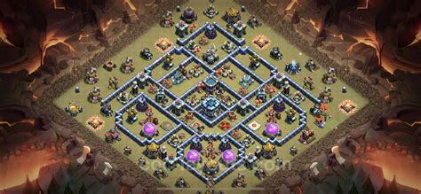 Best Anti 2 Stars War Base Th13 With Link Town Hall Level 13 Base