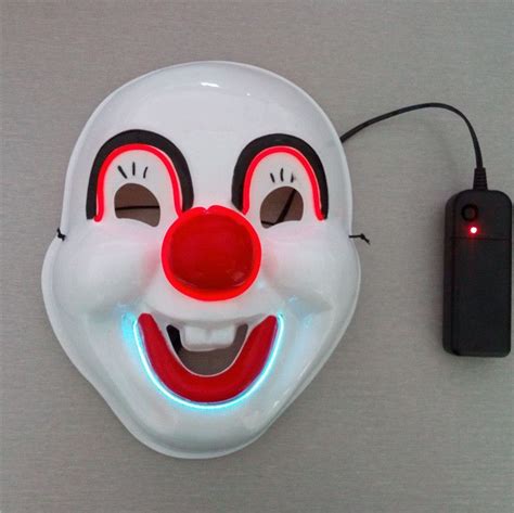 2019 El Wire Mask Flashing Coplay Led Mask Costume Anonymous Mask For