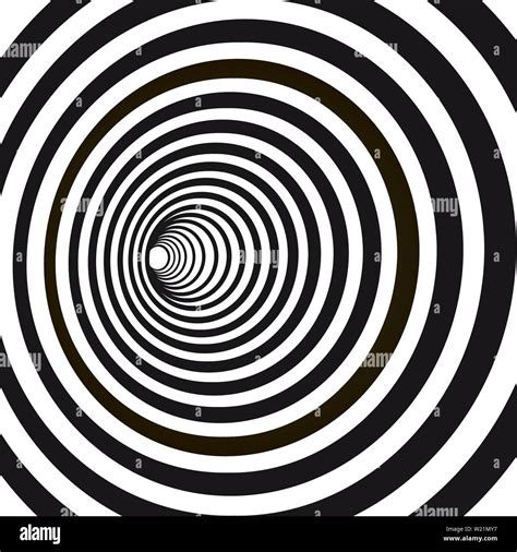 Abstract Black And White Striped Optical Illusion Geometric Hypnotic