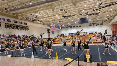 Thompson Valley High School Cheer Team Winning First Place At The Rock