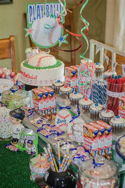 Maybe you would like to learn more about one of these? Baseball theme candy buffet/Yankees/bleachers/ Can be any ...