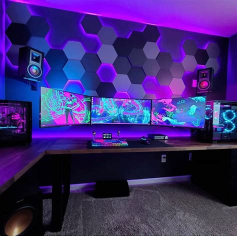 What kind of decor do you need for a gaming room? What do you think for this amazing setup🔥 Follow ...