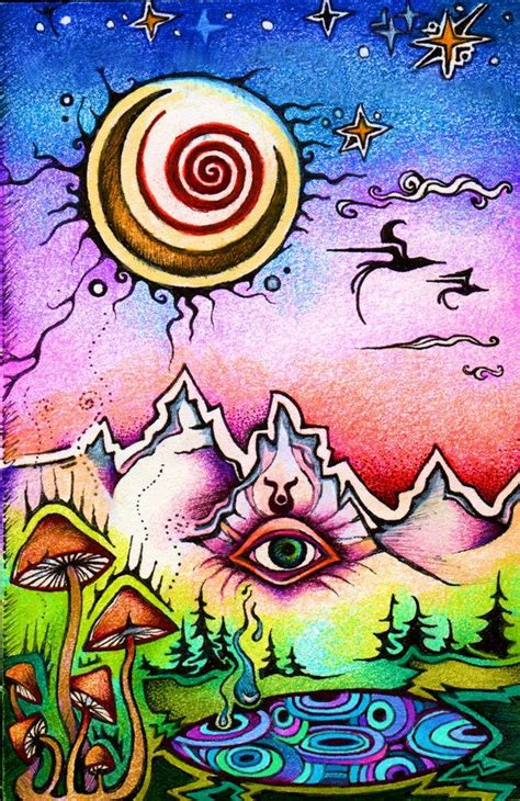 Earth Face By Lauraborealisis Psychedelic Art Trippy Drawings