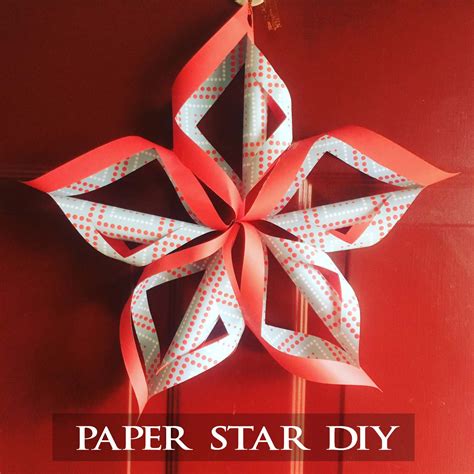 Christmas Paper Star Diy And A Giveaway Handmade Paper Flowers By