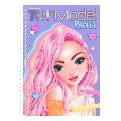 Top Model Pocket Colouring Book Bright Star Toys