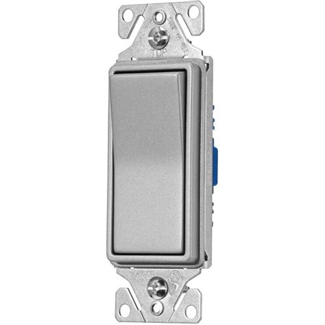 Eaton Single Pole Decora Silver Granite Light Switch Home Hardware