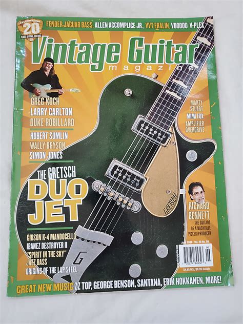 Vintage Guitar Magazine Back Issue June 2006 Reverb Canada