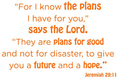 Jeremiah 2911 For I Know The Plans I Have Forâ ¦ Vinyl Decal Sticker