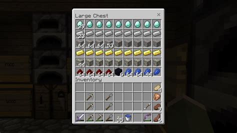 Minecraft Chest Organization Chart