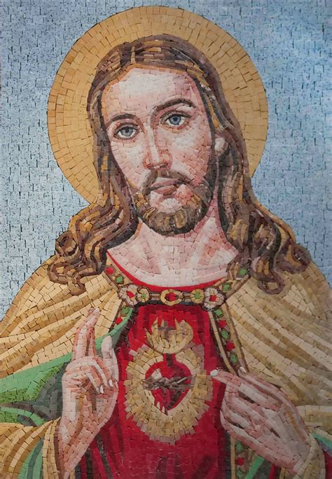 Jesus Mosaic Religious Art Mosaic Religious Mozaico