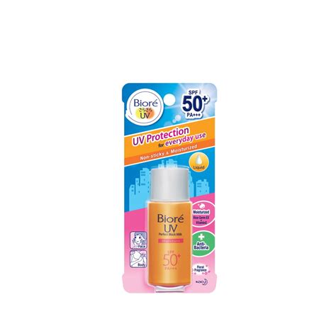 Uva penetrates deep into the skin and speeds up the aging process, while uvb. Biore UV Perfect Block Milk SPF 50 25 ml | Shopee Indonesia