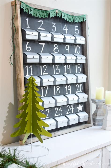 Refillable Rustic Advent Calendar A Houseful Of Handmade