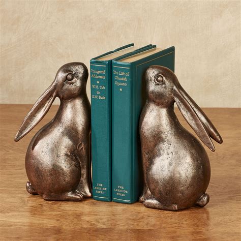 Bunny Rabbit Bookend Pair In 2021 Bookends Rabbit Decor Animal Bookends