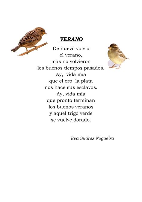 Poemas De Verano Cortos Baro